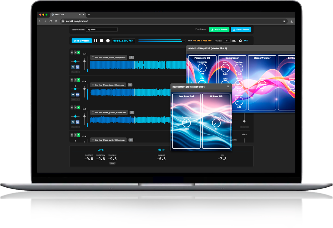 Let'sDAW Interface